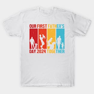 First fathers day 2024 Retro Gift for Father’s day, Birthday, Thanksgiving, Christmas, New Year T-Shirt